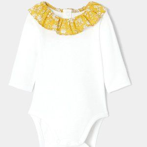 Jacadi Baby Girl Long Sleeve Onesie Liberty Print 3 Months